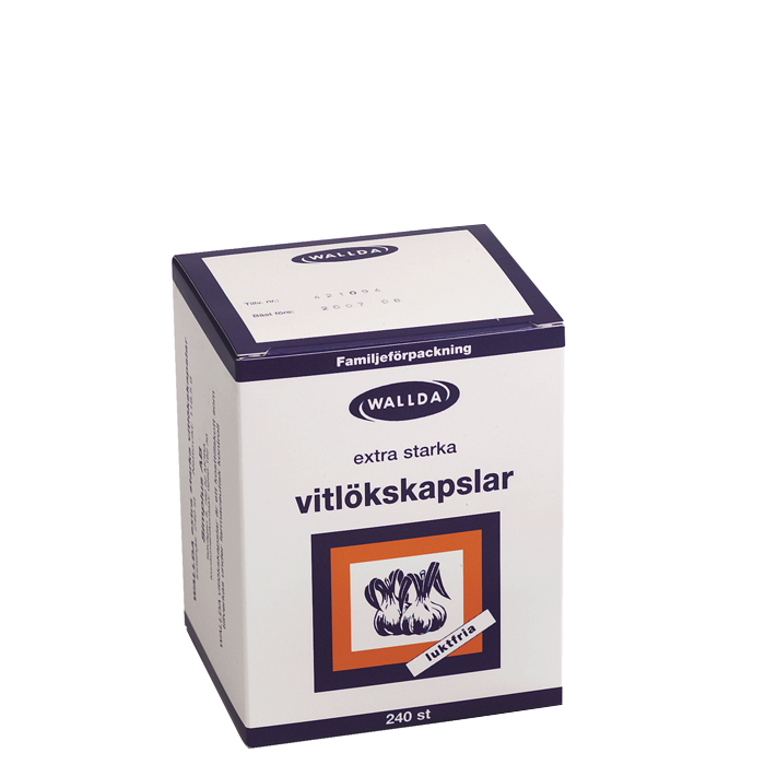 Wallda Vitlökskapslar, 240 kapslar