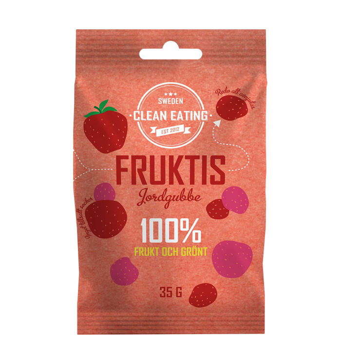 Fruktis jordgubbe 35 g