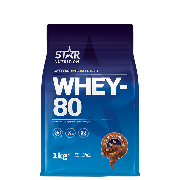 Whey-80 Vassleprotein 1 kg
