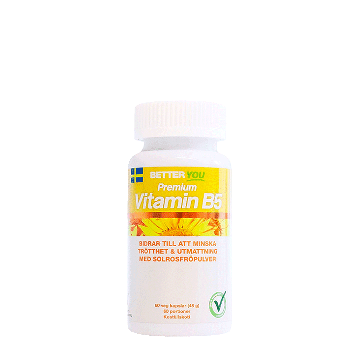 Premium Vitamin B5 60 kapslar