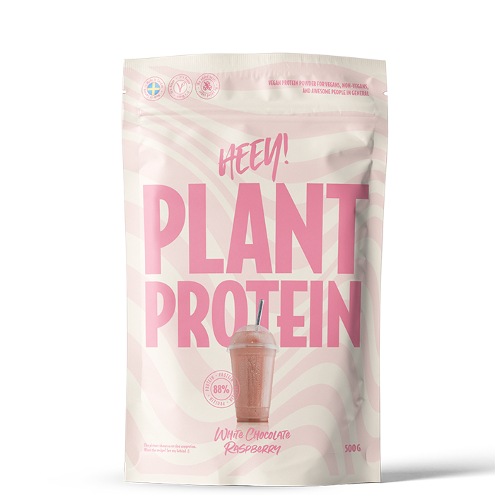 Veganskt Protein 500 g vitchoklad_hallon