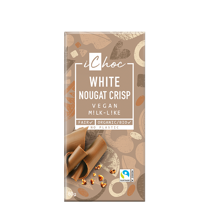 Vegansk Vit Nougat Krisp 80 g