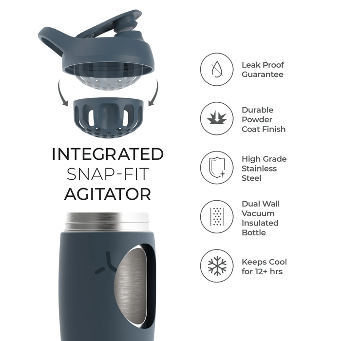 Pursuit Double Wall Steel Shaker 550ml Gr&ouml;n