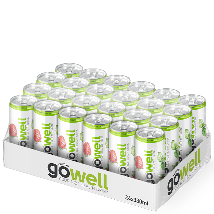 24 x GoWell Funktionsdryck Flak 33 cl