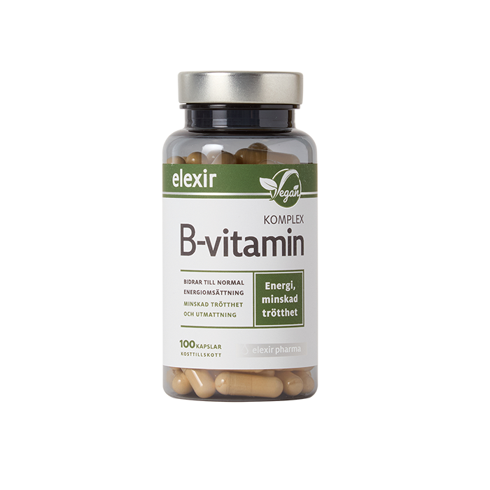 B-vitamin Komplex Vegansk 100 kapslar
