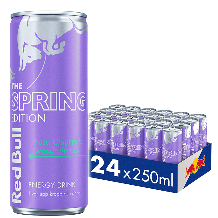 24 x Red Bull Energidryck, 250 ml, Lilac Edition