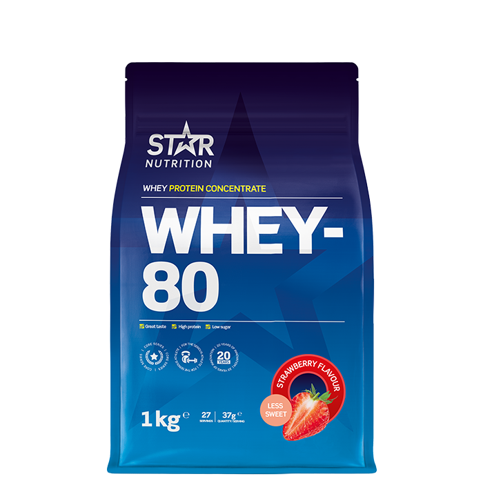 Whey-80 Vassleprotein 1 kg - Star Nutrition