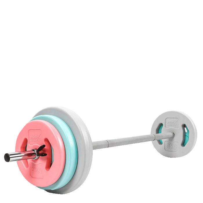 Vivid 20 kg pump set inkl. Skivstång - Gymstick