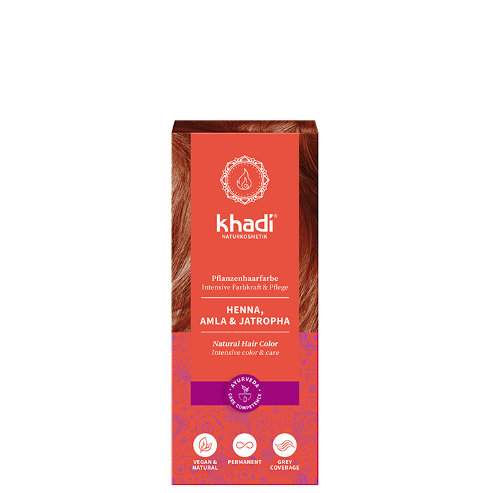 Naturlig Hårfärg Henna Amla Jatropha Röd 100 g