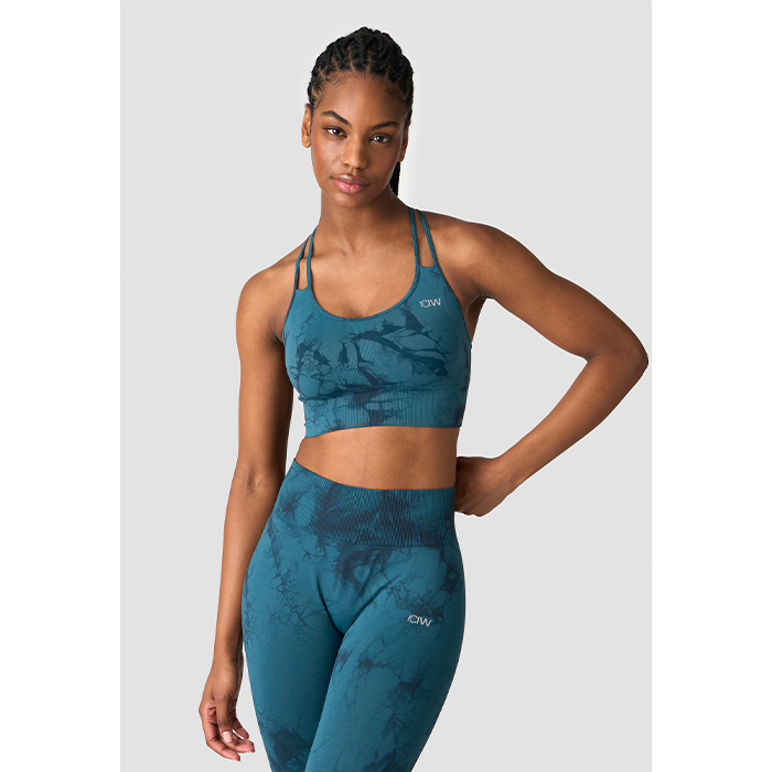 Define Seamless Tie Dye Sport-bh Turkos