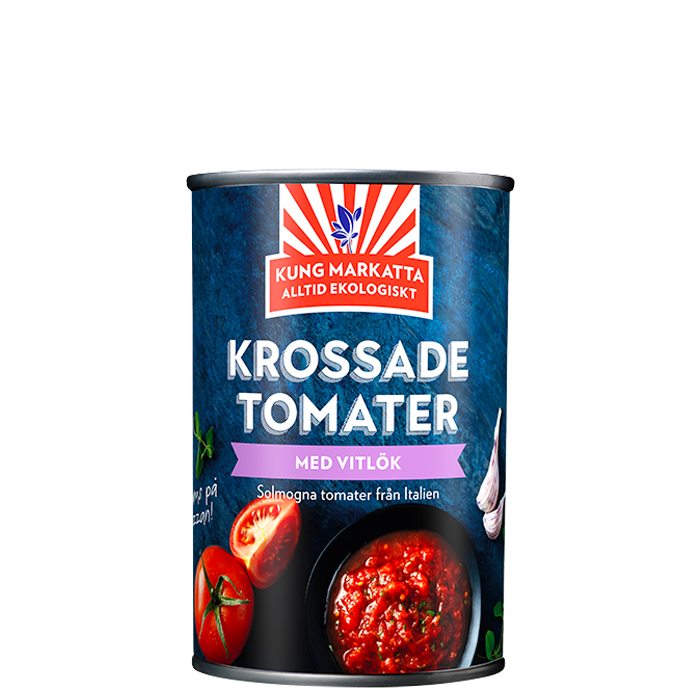 Krossade tomater Vitlök 400 g