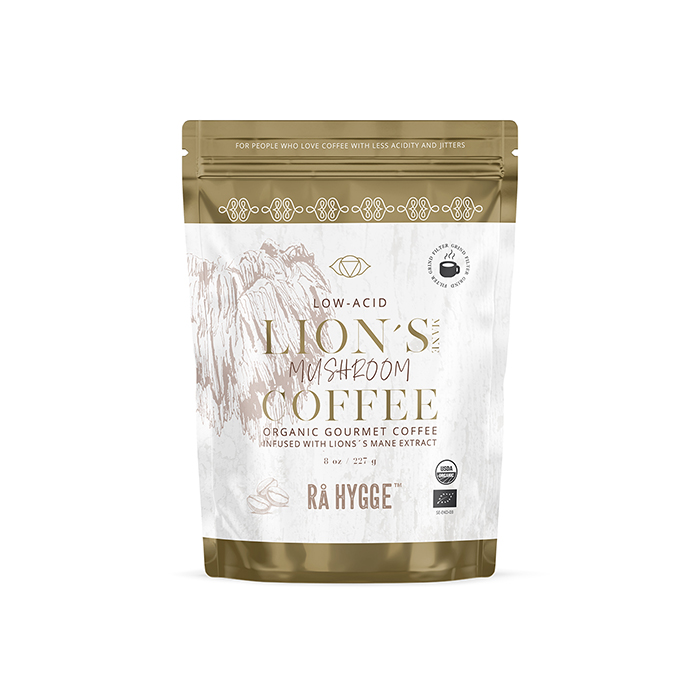 Lågsyrlig Lion's Mane specialkaffe Bryggmalet EKO 227g