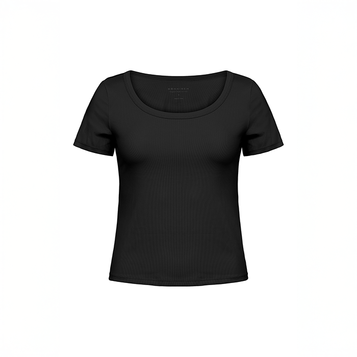 Rib Tr&auml;ningstshirt Svart