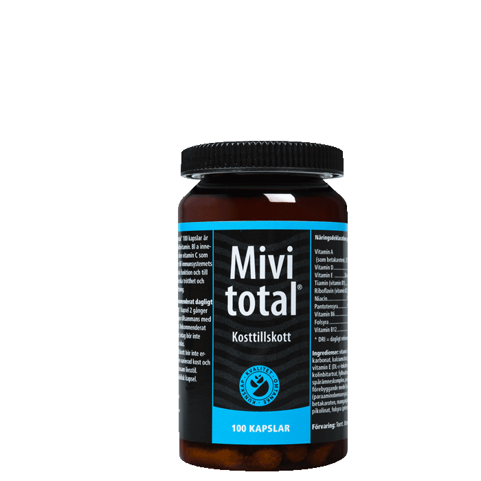 Mivitotal Multivitamin & Mineral 100 kapslar
