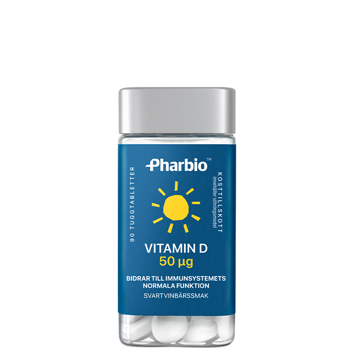 Vitamin D 50ug 90 tuggtabletter