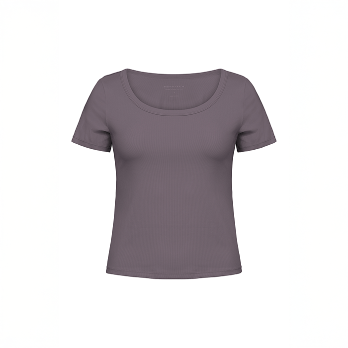 Rib Tr&auml;ningstshirt Lila