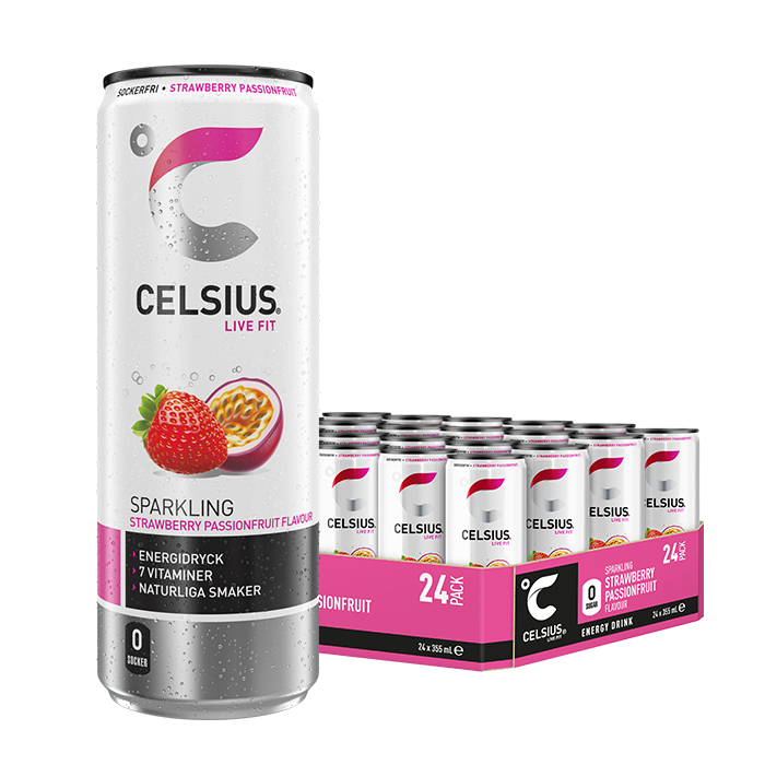 24 x Celsius, 355 ml 2 kr pant