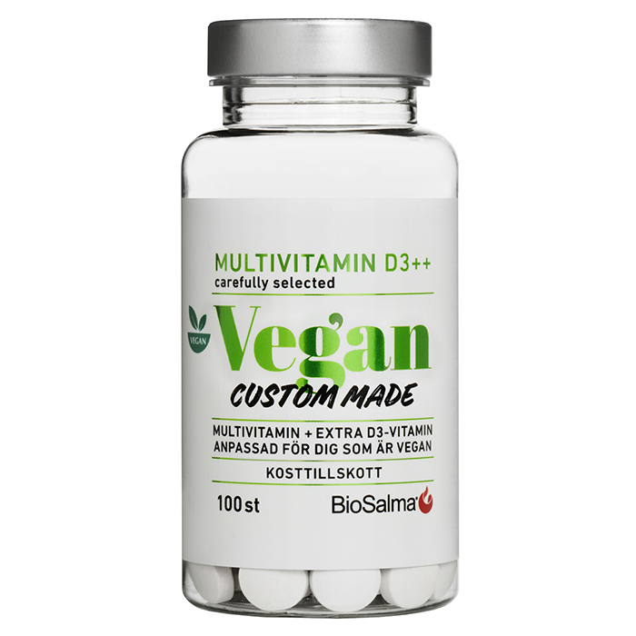 Multivitamin vegan D-vitamin 100 tabletter