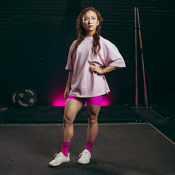 Nova Oversized T‑shirt Unisex Ljusrosa