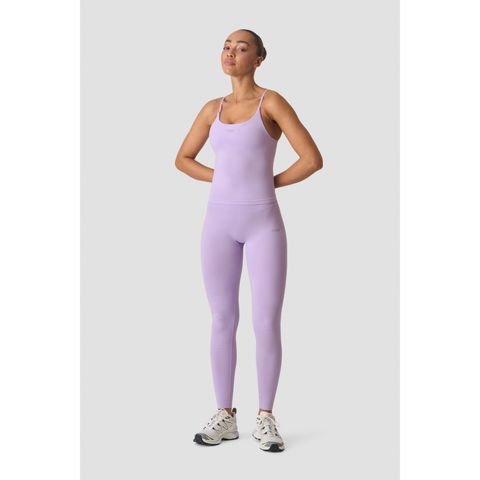 Smooth Seamless 2 i 1 Linne med Tunna Axelband Lila