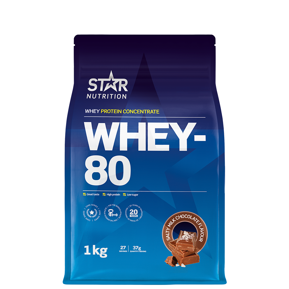 Whey-80 Vassleprotein 1 kg
