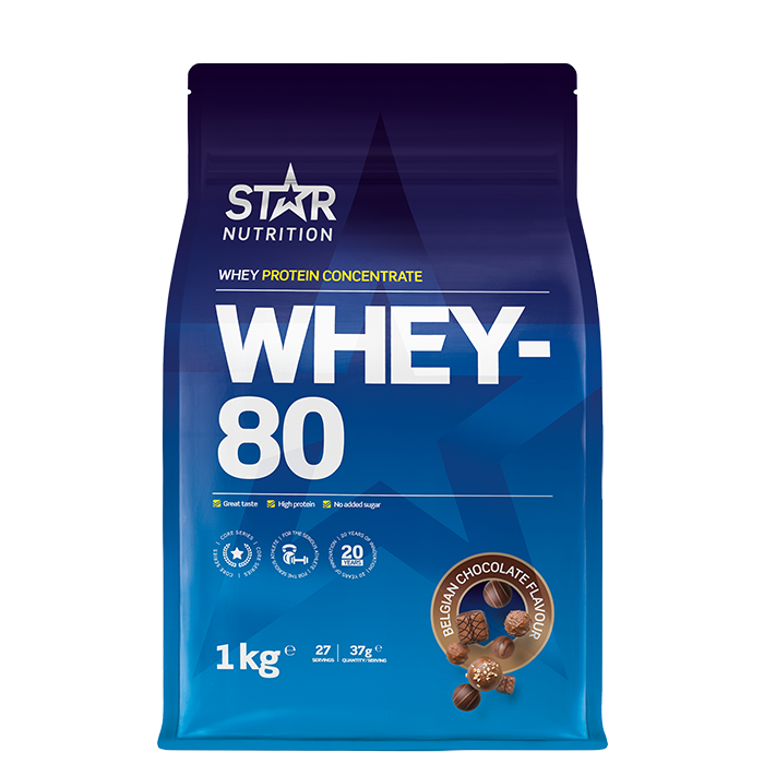 Whey-80 Vassleprotein 1 kg