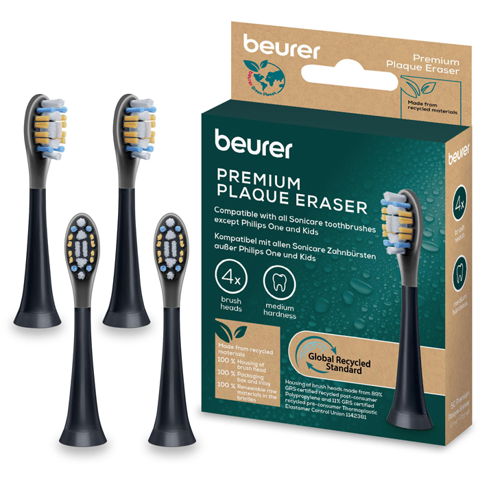 SC Plaque Eraser Borsthuvuden 4-pack