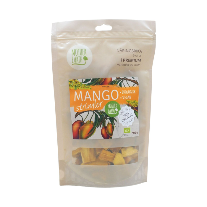 Torkade Mangostrimlor Ekologiska 300g