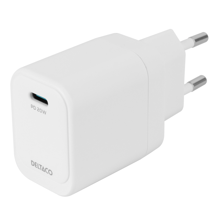 USB-C-väggladdare PD 20W med 1x USB-C Vit