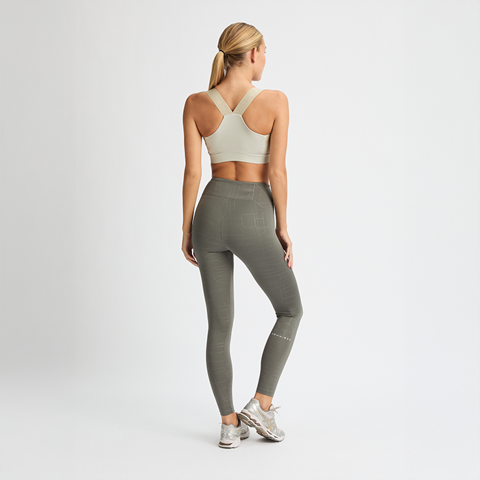 Logo Effect Emboss Tights Gr&ouml;n