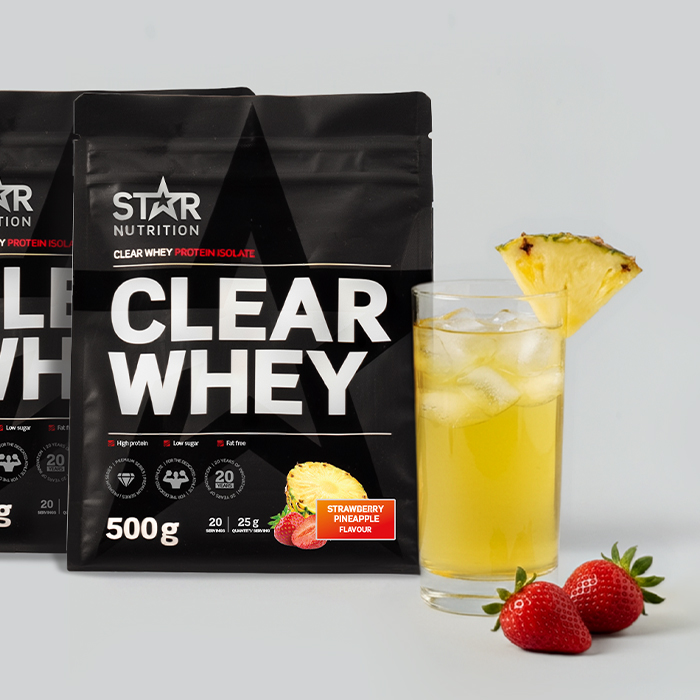 Clear Whey Vassleprotein 500 g strawberry_pineapple