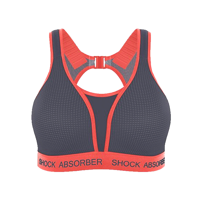 Bild av Ultimate Run Bra Padded, Slate Gray/Coral
