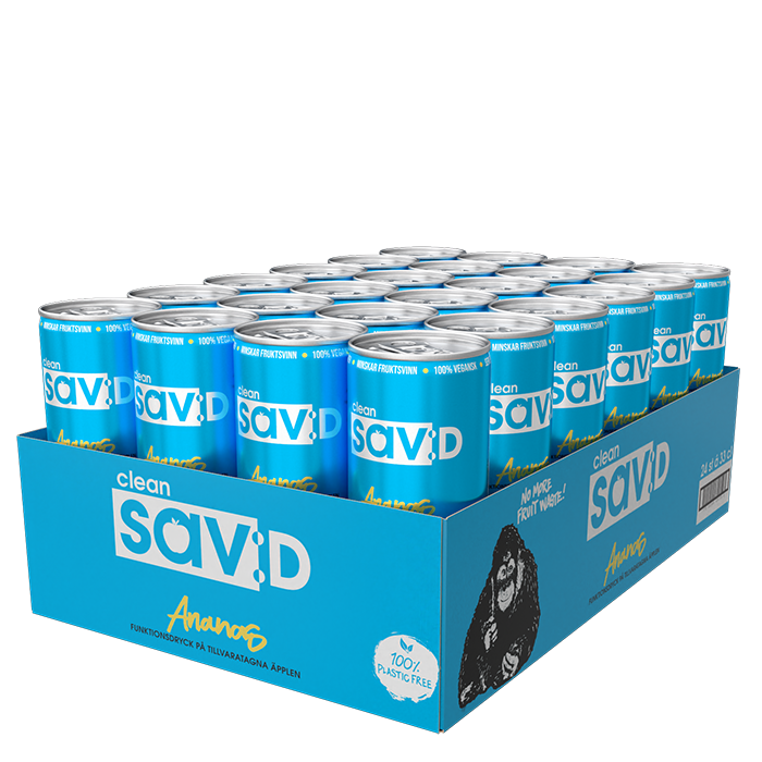 24 st Clean sav:D Flak 330 ml Ananas
