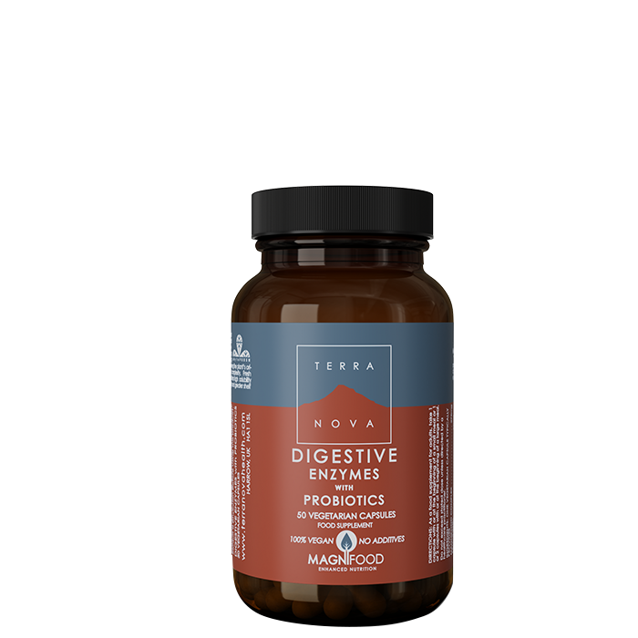 Bild av Digestive Enzymes with Probiotics, 50 kaps