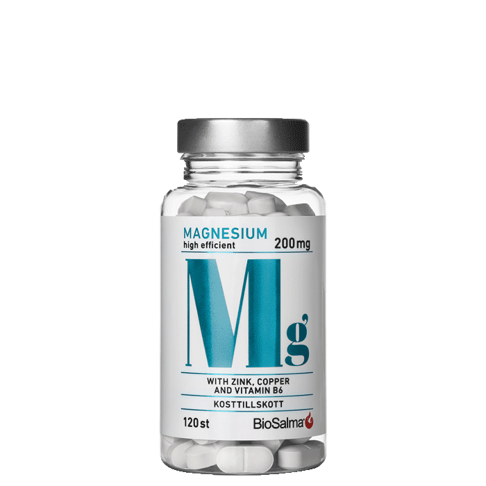 Bild av Magnesium med Koppar, Zink & B6, 120 tabletter