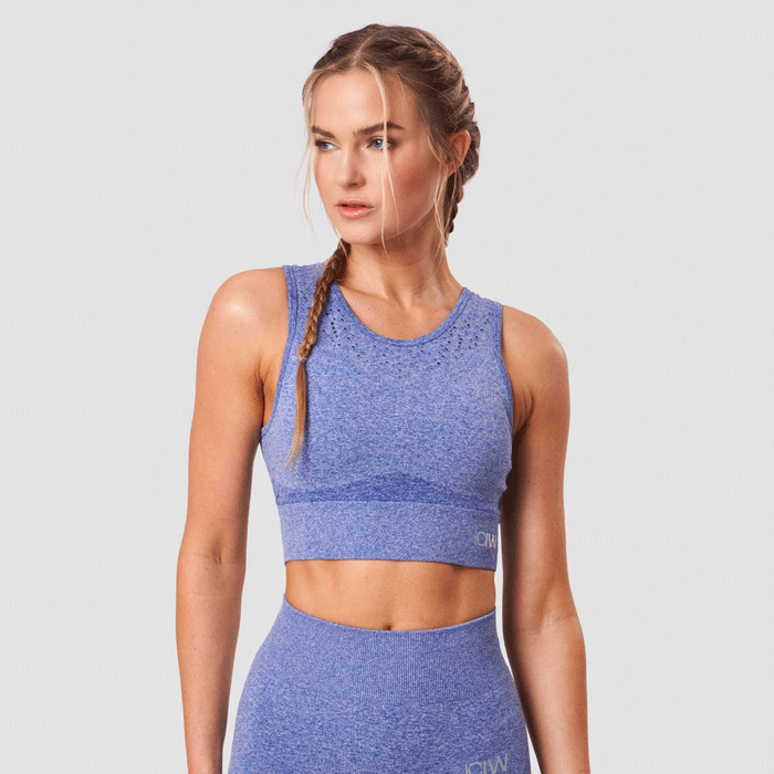 Bild av Ocean Recycled Sports Bra, Sky Blue Melange