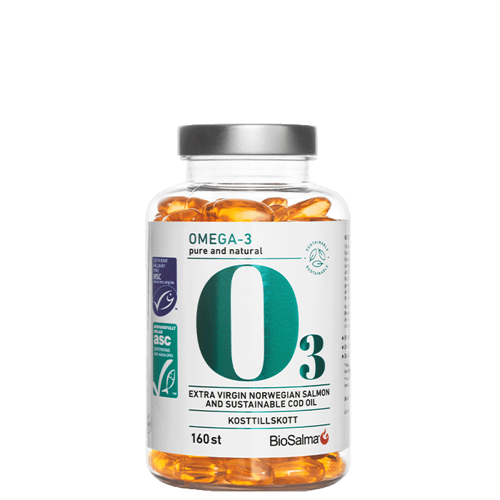 Miljömärkt Omega-3 160 kapslar