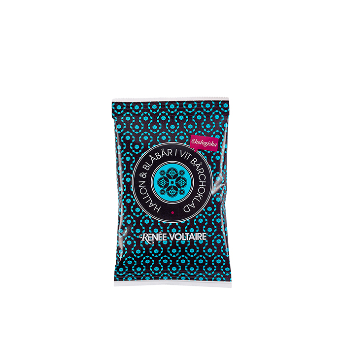Hallon Blåbär i Vit Bärchoklad 45 g
