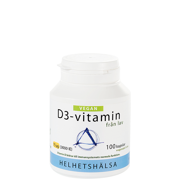 D3-vitamin Vegan 75 mcg 3000 IE 100 kapslar