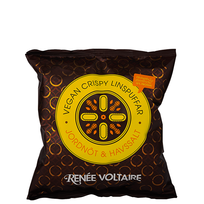 Vegan Crispy Linspuffar Jordnöt & Havssalt 60 g