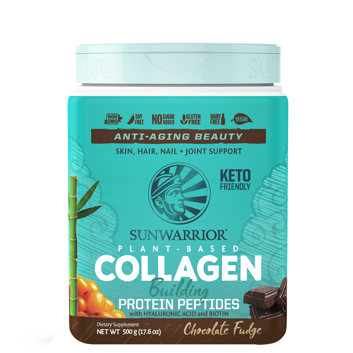Bild av Plant Based Collagen Building Protein Peptides Chocolate Fudge, 500 g