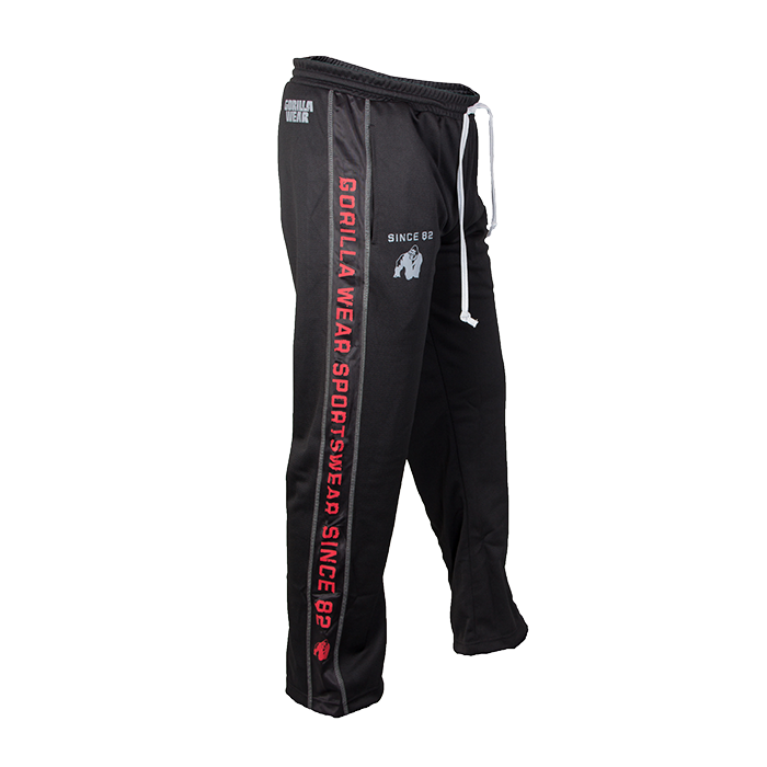 Functional Mesh Pants, Black/Red