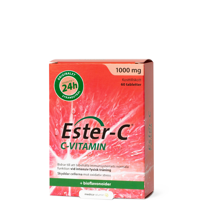 Ester C C-Vitamin,1000 mg, 60 tabletter