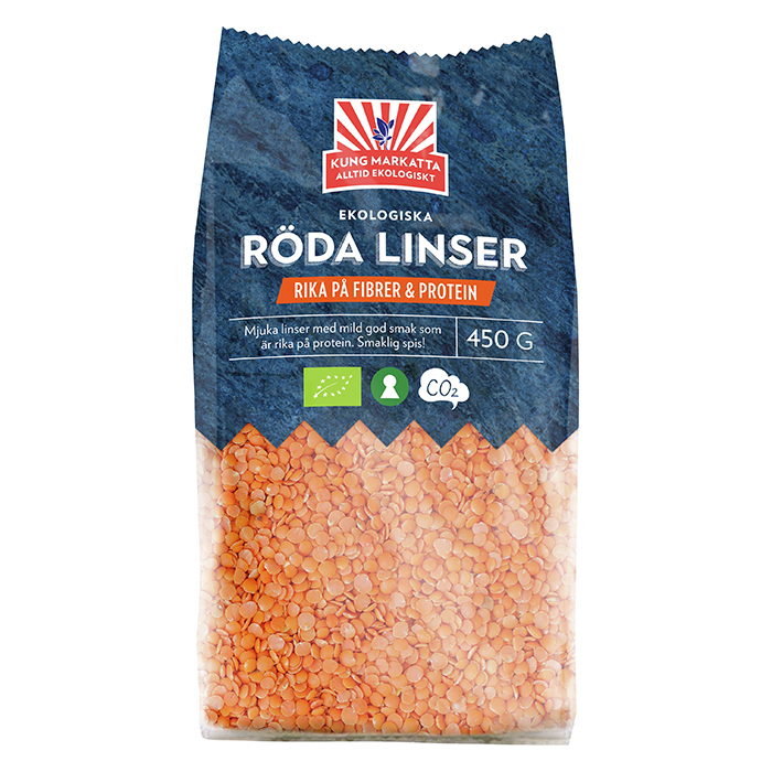 Röda linser EKO 450 g