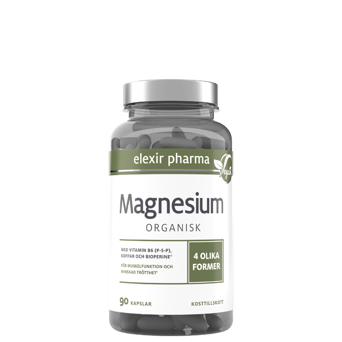 Organisk Magnesium 120 mg 90 kapslar
