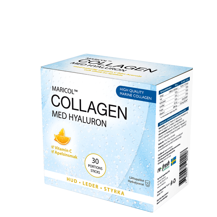 Collagen med Hyaluron + C, 30 sticks
