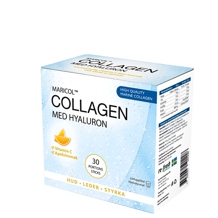 Collagen med Hyaluron + C, 30 sticks