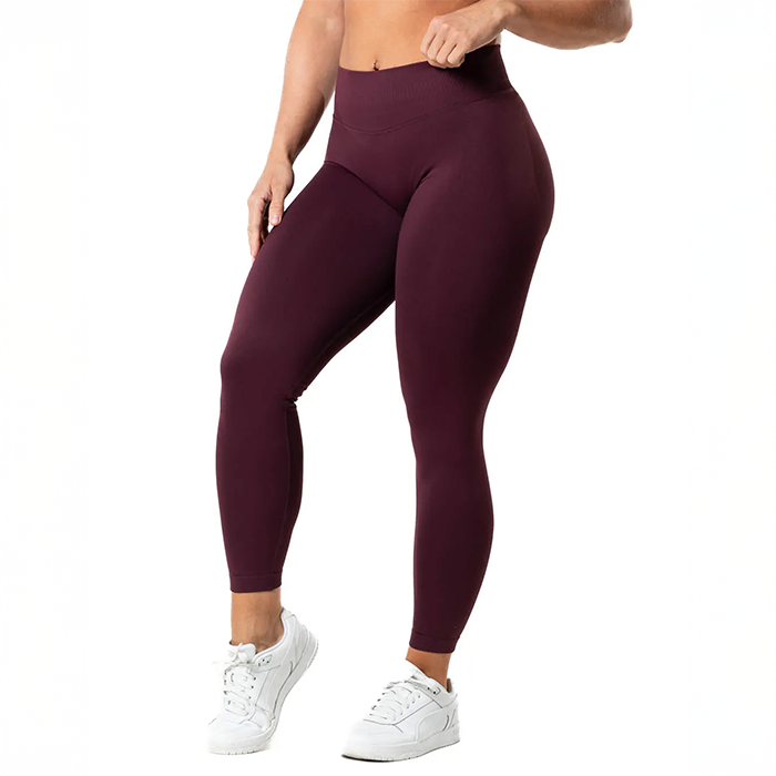 Aura Seamless Scrunch Tights R&ouml;d
