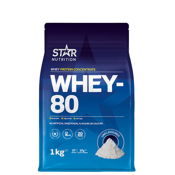 Whey-80 Vassleprotein 1 kg