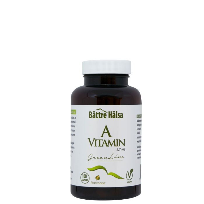 Bild av A-vitamin Green Line, 100 kapslar